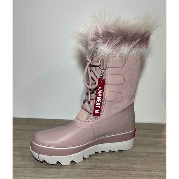 NEW Sorel Joan of Arctic Next Boots faux fur Pink Size 10 - Picture 8 of 13